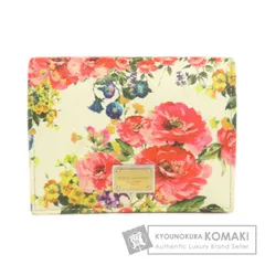Dolce&Gabbana ドルチェアンドガッバーナ フラワー カードケース レザー レディース [中古]
