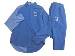 UNDER ARMOUR アンダーアーマー ライト ジャージ上下 セットアップ sizeXL/青 ■◇ メンズ