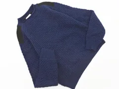 KBF ケービーエフ アーバンリサーチ ウール混 切替 ニット セーター sizeONE/濃紺 ◇■ レディース