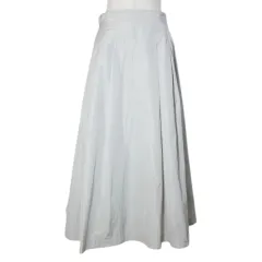 49アベニュー ジュンコシマダ 49AV. junko shimada メモリータフタタックフレアスカート 313333127 ロング 38 M相当 ライトグレー /X