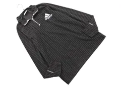 adidas アディダス 総柄 ハーフジップ プルオーバー カットソー sizeL G/黒 ◇■ メンズ