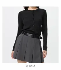 UNIQLO メリノ リブ クルーネック ショート カーディガン レディース カーディガン