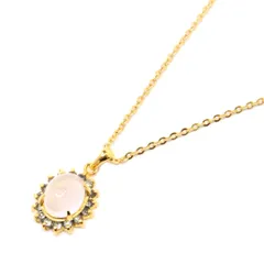 ★【石付きネックレス】　ゴールド　チェーン　アクセサリー　レディース