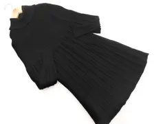 TO BE CHIC トゥービーシック ウール100% チュニック タートルネック ニット セーター size40/黒 ◇■ レディース