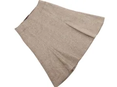 AMACA アマカ ウール混 Aライン 台形 スカート size40/ブラウン ◇■ レディース