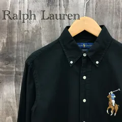 Ｒａｌｐｈ Ｌａｕｒｅｎ ポロラルフローレン 長袖シャツ ビックポニー 刺繍 ブラック 黒 サイズＳＰ (Mサイズ相当) 紳士服 メンズ