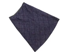 TRANS WORK トランスワーク ウール混 チェック スカート size36/紺 ◇■ レディース