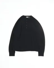 crepuscule クレプスキュール L/S Polo BLACK ロングスリーブ ポロ ニットのサムネイル