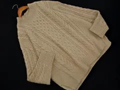 LOWRYS FARM ローリーズファーム ケーブル編み オーバーサイズ ニット セーター sizeL/ベージュ ◇■ レディース