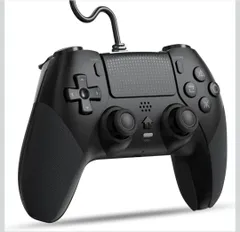 Smalife P4 コントローラー 有線 背面ボタン付き [2025年アップグレード版] ゲームパッド USB接続 遅延なし HD振動 TURBO連射 人間工学 高耐久ボタン 全バージョン P3/PC対応 (ブラック)