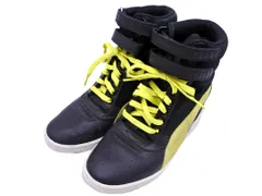 PUMA プーマ 355427 スカイウェッジ インヒール ハイカット スニーカー size24.5ｃｍ/黒 ■■ レディース
