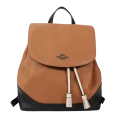 COACH コーチ リュックサック F87676 リュック・デイパック レザー ブラウン/ブラック【中古】 レディース