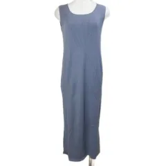 プロポーション ボディドレッシング PROPORTION BODY DRESSING 21SS リブニットワンピース ロング ノースリーブ 121-1240901 S ブルー系 トップス欠損 /X