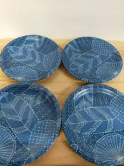 皿 食器 陶器 有古窯 青色