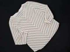 INDIVI インディヴィ ストライプ Vネック ブラウス シャツ size38/白 ■◇ レディース