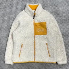 FILA ボア フリース ジャケット アイボリー イエロー