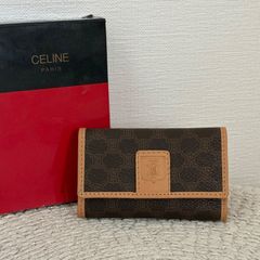極美品 セリーヌ 6連 キーケース マカダム トリオン レザー
