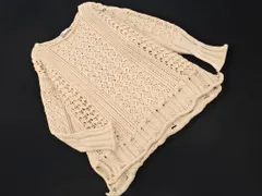 ZARA ザラ 透かし編み ニット セーター sizeM/アイボリー ◇■ レディース