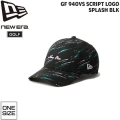 ニューエラ ゴルフ キャップ NEW ERA GF 940VS SCRIPT LOGO SPLASH BLK GOLF 帽子