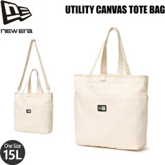 ニューエラ NEW ERA UTILITY キャンバス トート バッグ アイボリー 約15L