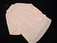 SM2 サマンサモスモス ストライプ ブラウス シャツ sizeM/白ｘオレンジ ■◇ レディース