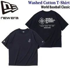 ニューエラ Tee NEW ERA 半袖 ウォッシュド コットン Tシャツ WBC LOGO ネイビー