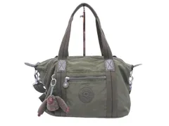 Kipling キプリング モンキーチャーム ショルダー 付き 2WAY トート バッグ カーキ ■■ レディース