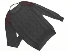 iCB アイシービー ウール100% チェック ニット セーター sizeS/グレーｘボルドー ◇■ メンズ