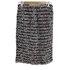 Coohem(コーヘン) スカート サイズ36 S レディース美品  - ネイビー×レッド×マルチ ひざ丈/ツイード