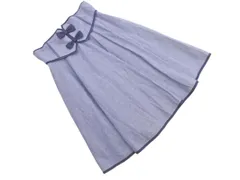 axes femme アクシーズファム リボン フレア スカート sizeM/青 ■◇ レディース