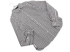 MACPHEE マカフィー トゥモローランド ギンガムチェック ブラウス シャツ size36/白ｘ黒 ■◇ レディース