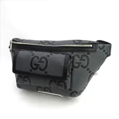 GUCCI / グッチ ◆ジャンボGG ミディアム ショルダーバッグ ボディ ウエスト グレー 645093 525040 【バッグ/バック/BAG/鞄/カバン】 ブランド【中古】 