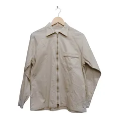 BEAMS ビームス フルジップジャケット サイズM ベージュ コットン100% ストリート 短丈アウター 古着