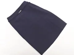 新品 green label relaxing グリーンレーベルリラクシング ユナイテッドアローズ Riopele ラップ風 タイト スカート size44/紺 ■■ レディース