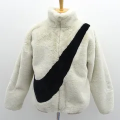 NIKE / ナイキ ◆エコファー ビッグスウッシュ フリースジャケット/ホワイト/M CU6559-238 【メンズ/MEN/男性/ボーイズ/紳士】 メンズファッション【中古】 