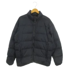 ユニクロ UNIQLO ULTRA LIGHT DOWN ダウンジャケット 上着 L 黒 ブラック 無地 スタンドカラー 長袖 /AO26 ■GY58