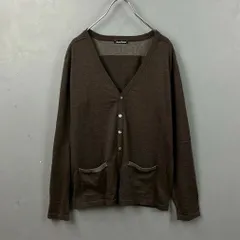 JOURNAL STANDARD ジャーナルスタンダード 長袖 薄手 カーディガン ウール シェルボタン ブラウン メンズ