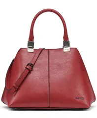 カルバンクライン レディース バッグ ハンドバッグ Calvin Klein Granite Convertible Satchel with Magnetic Snap Cranberry