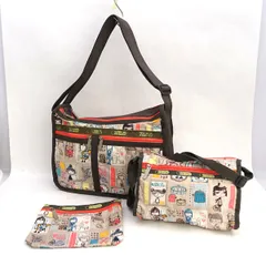 LESPORTSAC / レスポートサック ■３点セット　ショルダーバッグ　ポーチ　ナイロン 【バッグ/バック/BAG/鞄/カバン】 ブランド【中古】 