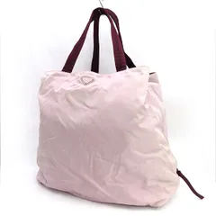 PRADA / プラダ ■トートバッグ　セミショルダー　ナイロン　ピンク　エンジ 【バッグ/バック/BAG/鞄/カバン】 ブランド【中古】 