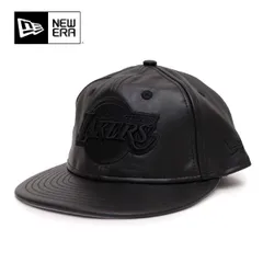 ニューエラ【ＮＥＷ ＥＲＡ】60585334 9FIFTY RETRO CROWN Los Angeles Lakers LEATHER レザー ロサンゼルス・レイカーズ 950 キャップ 帽子 NBA ロゴ メンズ レディース USモデル シープスキン