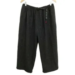 グラミチ GRAMICCI GLP3-FJP02 スペックルド ウール ブレンド バルーン パンツ ワイド アンクル丈 L チャコール