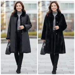 リバーシブルコート(シルクファー切り替え) キルティング 2way シルク100％  本毛皮 ラビット 黒ブラック サイズM