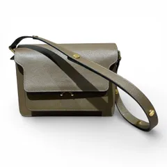 MARNI (マルニ) ★ ⑤ SBMPN09NO1 TRUNK BAG IN SAFFIANO LEATHER ショルダーバッグ レディース ブラウン FREE