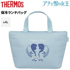 서모스 보냉 점심 가방 약 4L THERMOS 디즈니 아나운서와 눈의 여왕 아나운서 엘사 토트 백 타입 보냉 전용 4 층 단열 구조 수제 도시락 가방 화장실 OK 잡화 Disney 아나운서 어른 키즈 주니어 아이 /RFF-004