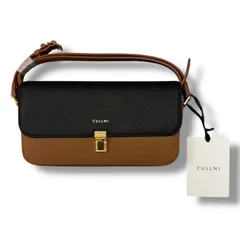 参考上代68200円 未使用 CULLNI Horizontal Mini Shoulder Bag ホリゾンタルミニショルダーバッグ クルニ BG-051 アンバー F （4705M）