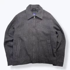 2000s OLD GAP Wool Jacket 【M】 2000年代 y2k オールド ギャップ ウール ジャケット スイングトップ チャコールグレー スポジャケ oldgap 古着 ヴィンテージ