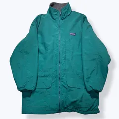 90s LANDS'END Boa Fleece Nylon Jacket Made in USA 【L】 90年代 ランズエンド ボア フリース ナイロン ジャケット コート ハーフ丈 アメリカ製 USA製 古着 ヴィンテージ