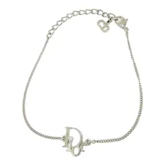 【中古】Christian Dior クリスチャンディオール メタル Diorロゴ ブレスレット シルバー 533774 ブレスレット