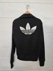 ウィメンズ 95) アディダス ファイヤーバード クロップドジャージ 黒/白 ジャージ 出品